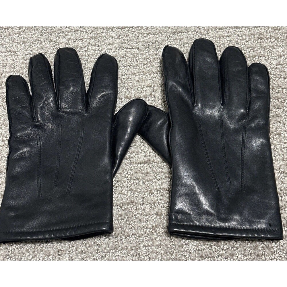 Men’s Black Leather Gloves Extremely Soft Warm Lined Comfortable